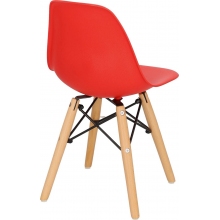 Krzesełko dziecięce JuniorP016 czerwony/buk D2.Design