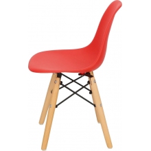 Krzesełko dziecięce JuniorP016 czerwony/buk D2.Design