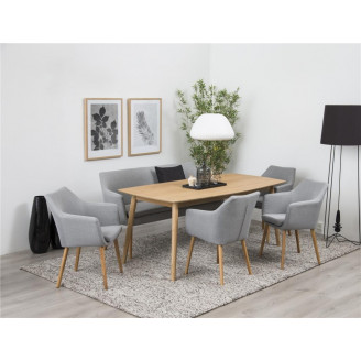 Stół prostokątny skandynawski Nagano 150x80 dąb Actona