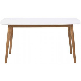 Stół prostokątny skandynawski Nagano 150x80 biały D2.Design do jadalni, kuchni i salonu. 2