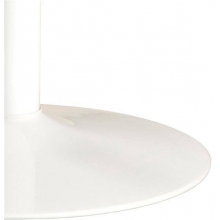 Stół okrągły na jednej nodze Ibiza 110 dąb/biały D2.Design do jadalni, kuchni i salonu.