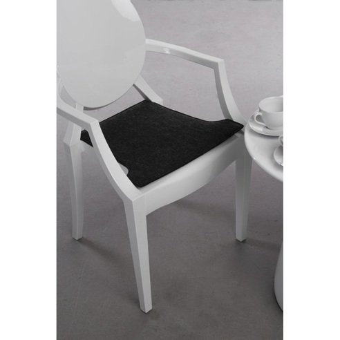 Stylowa Poduszka na krzesło Royal szara ciemna D2.Design