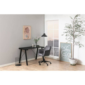 Fotel biurowy na kółkach Nora Vic szary Actona do biurka.
