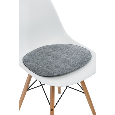 Stylowa Poduszka na krzesło Side Chair jasna szara D2.Design