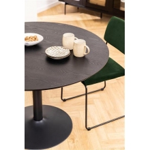 Jadalniany Stół okrągły fornirowany Ibiza 110 dąb czarny Actona do salonu i kuchni.