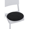 Stylowa Poduszka dekoracyjna na krzesło okrągła szara ciemna D2.Design