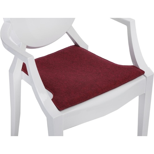 Stylowa Poduszka dekoracyjna na krzesło Royal czerwona/melanż D2.Design