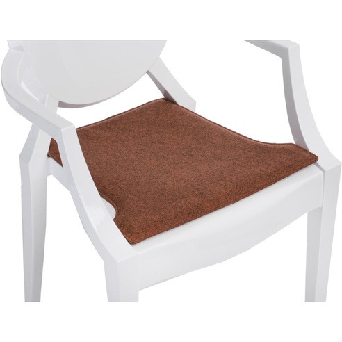 Stylowa Poduszka dekoracyjna na krzesło Royal pomarańczowa/melanż D2.Design