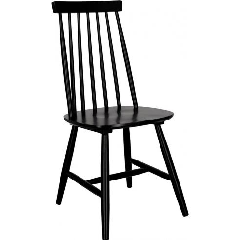 Krzesło drewniane "patyczak" prl Wopy czarne Intesi