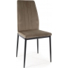 Krzesło welurowe z wysokim oparciem Atom Velvet Bluvel 77 oliwkowy/czarny mat Signal