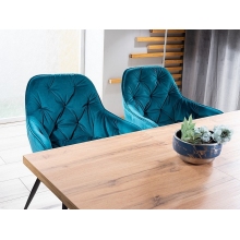Stół rozkładany loft Brick 120x80cm dąb aristan/czarny Signal
