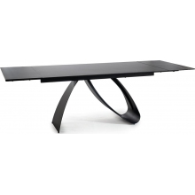 Stół nowoczesny rozkładany Diuna Ceramic 160x90cm sahara noir/czarny mat Signal