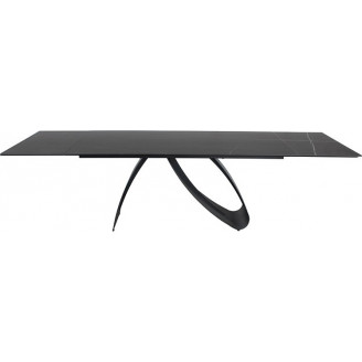 Stół nowoczesny rozkładany Diuna Ceramic 160x90cm sahara noir/czarny mat Signal
