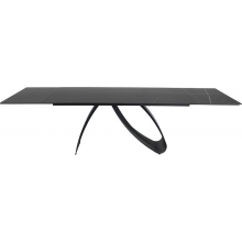 Stół nowoczesny rozkładany Diuna Ceramic 160x90cm sahara noir/czarny mat Signal