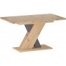 Stół rozkładany na jednej nodze Exel 140x85cm dąb artisan/antracyt Signal