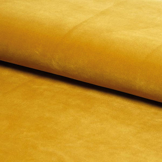 Sofa welurowa 2 osobowa Karo Velvet 140cm curry/buk Signal