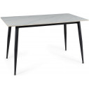 Stół nowoczesny Rion 160x90cm biały efekt marmuru/czarny Signal