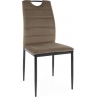 Krzesło welurowe Rip Velvet oliwkowy/czarny mat Signal